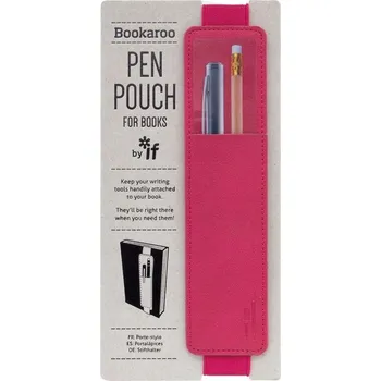 Záložka Záložka do knihy s držákem na Propiska RŮŽOVÁ - Praktická organizační záložka