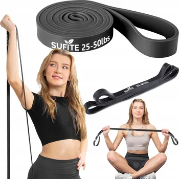 Posilovací guma SUFITE, dlouhá elastická páska pro domácí cvičení, odpor 12-17 kg