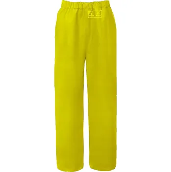 Pracovní oblečení Pánské pracovní kalhoty nepromokavé žluté s regulací