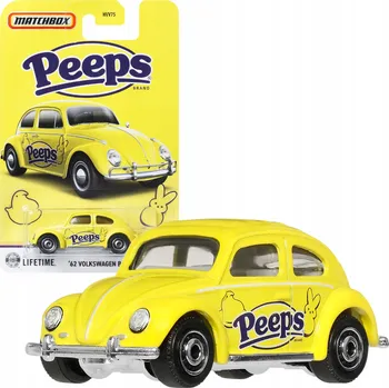 autíčko MATCHBOX AUTO '62 VOLKSWAGEN BEETLE ŽLUTÝ AUTOMOBIL
