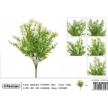 umělá květina Rest.aer-Kytice 7 větviček divoké chryzantémy 30CM