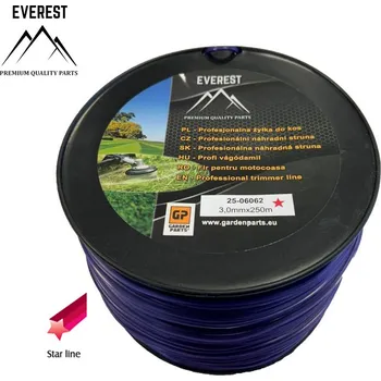 UNIVERZÁLNÍ Náhradní struna - hvězda 3,0mm 250M PROFESSIONAL EVEREST