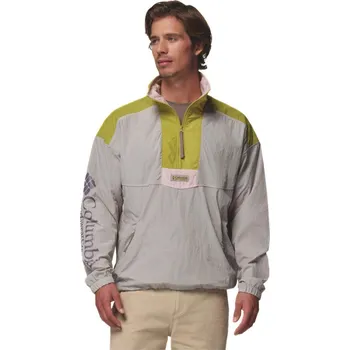 Pánské oblečení Columbia Riptide II Retro Windbreaker Anorak M 2121681027 - flint grey/peppercorn/pink agate L