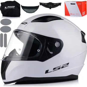 Helma na motorku Motocyklová Přilba LS2 FF353 RAPID SOLID WHITE - 3XL