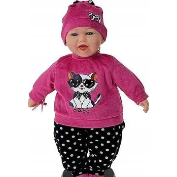 Panenka PANENKA MIMINKO 45 CM MLUVÍ A ZPÍVÁ V POLŠTINĚ + DUDLÍK INTERAKTIVNÍ, BABY