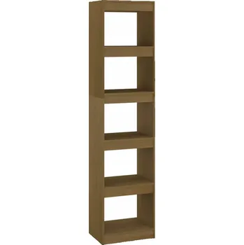 Knihovna Regál na knihy/přepážka, medová, 40x30x167,5 cm, masivní borovice