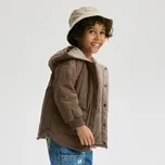 Reserved - Barevná bunda s kapucí - hnědá - 838HF-88X - 838HF-88X-104