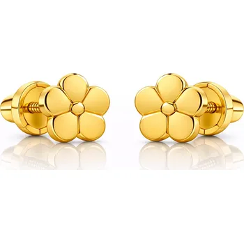 Náušnice Brilio Drobné kytičkové náušnice ze žlutého zlata 14/162.901/17 + 2 měsíce na vrácení zboží