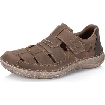 Pánské polobotky Pánské polobotky RIEKER 03078-25 hnědá S5 42