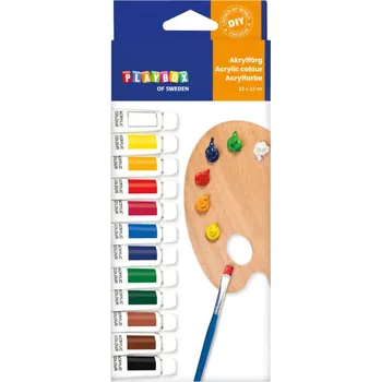 Vodová barva Akrylové barvy Playbox multicolor 12 ks 12 ml