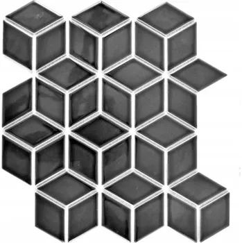 Obklad Keramická mozaika WzorcowniaStudio 26,6 x 30,5 cm černá