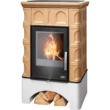 Krbová kamna Kachlová kamna ABX Britania KP I rovný sokl, naturbraun