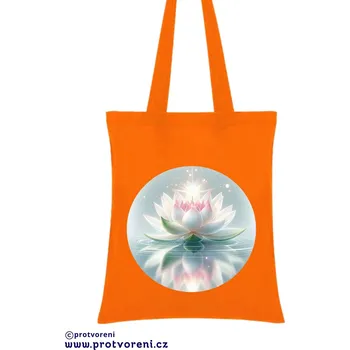 Taška s potiskem Textilní taška, LEKNÍN, 41x37cm, mix barev, 1 ks Vyberte si barvu ZDE:: oranžová