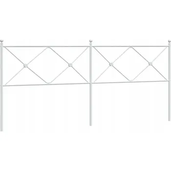 Kovové čelo , bílé, 193 cm