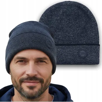 Čepice Pako Jeans zimní čepice beanie modrá, univerzální velikost