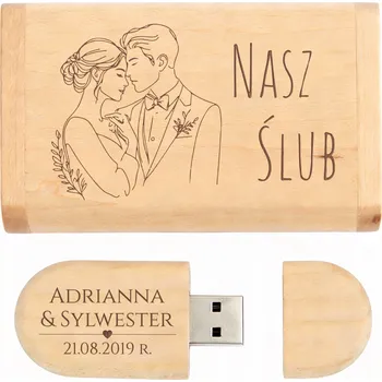 USB flash disk USB flash disk MemoRabbit dřevěný béžový 128 GB USB 3.0