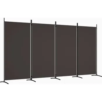 Paraván VidaXL 350263 hnědá Paraván stěna 346x180 cm