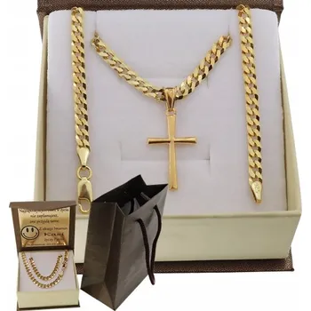 Řetízek ZLATÝ PÁNSKÝ ŘETÍZEK PANCR PLNÝ 925/585 14 k