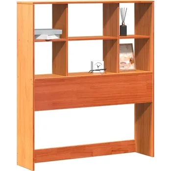 Čelo postele s úložným prostorem voskově hnědé 100 cm borovice