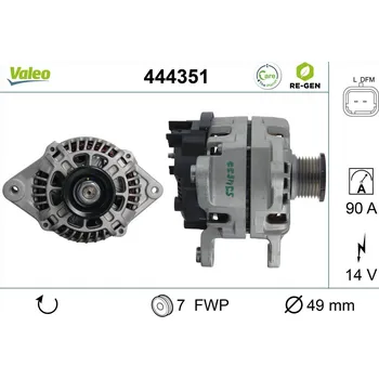 Alternátor Generátor VALEO 444351