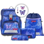 Školní aktovka CLOUD pro prvňáčky - 5dílný set, Step by Step Butterfly Maja + Dárek ZDARMA