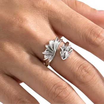 Prsten Prstýnek Drak Fantasy nastavitelný stříbro 925