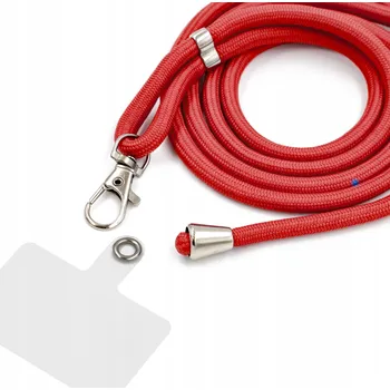 ČERVENÁ ŠŇŮRKA CROSS PŘES RAMENO, NÁHRADNÍ VYMĚNITELNÝ POPRUH