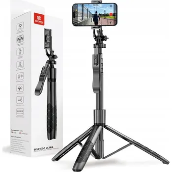Selfie tyč Selfie tyč Crong SelfieGo Ultra černá