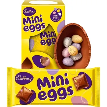 Čokoláda Cadbury velikonoční čokoládové vajíčko 98g + Cadbury mléčná čokoláda s kousky cukrové skořápky 110g