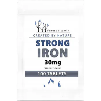 Doplněk stravy Forest Vitamin Železo 30 mg tablety 100 ks veganské