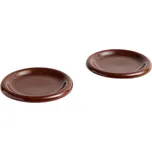 HAY DESIGN Sada 2 talířů Barro Ø 18 cm "Burgundy" HAY
