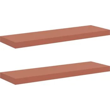 police Nástěnná polička Nástěnný 2 pcs Červená 80 x 23,5 x 4 cm