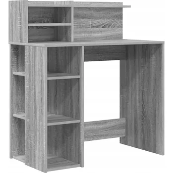 Psací stůl Obdélníkový psací stůl VidaXL 90 x 101,5 x 48 cm šedý