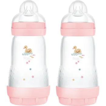 MAM LAHEV ANTI-COLIC 260 ml, dbl pack růžová