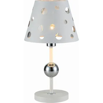 Lampička STOLNÍ LAMPA BATLEY 1X60W E14 BÍLÁ