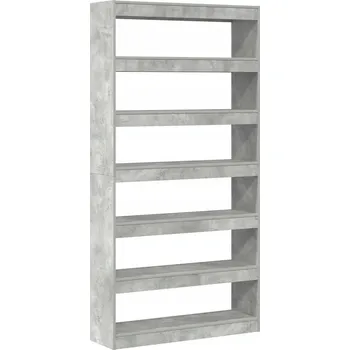 Knihovna Regál Šedý Materiál na bázi dřeva 100 x 30 x 198 cm Regál