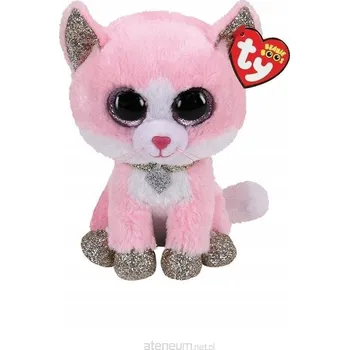 plyšák Plyšák TY kočka růžová - fiona 15 CM