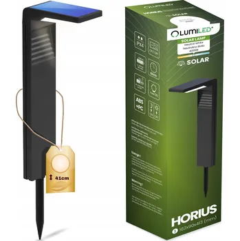 Venkovní osvětlení Solární lampa zapichovací Lumiled černá 57,5 cm 1 ks