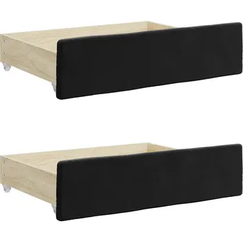Postel Šuplík pod postel černá VidaXL 67 x 50 x 16 cm