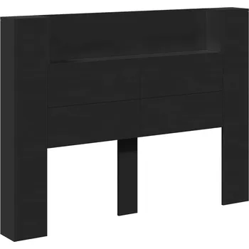 Čelo postele Černá 140 x 16,5 x 103,5 cm kompozitní dřevo