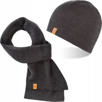 Čepice Brødrene sada: čepice a šála, univerzální velikost, šedá