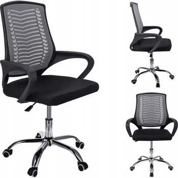 Kancelářská židle na kolečkách otočná k psacímu stolu