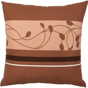 Bavlněný povlak na polštář 70x90 KOMFORT Slezsko nugát