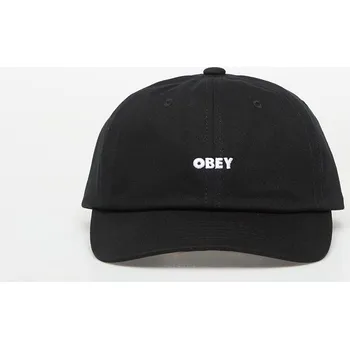 Kšiltovka Kšiltovka OBEY Bold Curve 6 Panel Strabk Black Universal