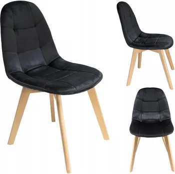 Jídelní židle Židle Jumi samet černá 1 ks