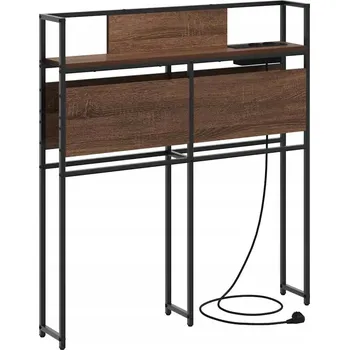 Úložné čelo postele s policí Hnědý dub 75 cm Kompozitní dřevo