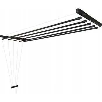Sušák na prádlo FAMILIA Sušák stropní ČERNÝ 5 tyčový 5x120cm