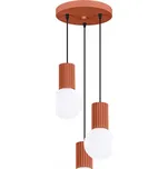 Sollux Závěsné svítidlo HALO 3xG9 - červené