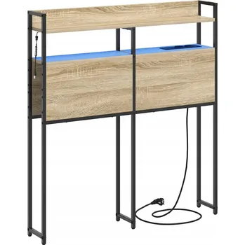 VidaXL Úložné čelo postele s policí dub sonoma 100 cm Kompozitní dřevo