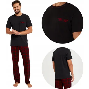 Pánské pyžamo Italian Fashion pánské pyžamo Zeman s krátkým rukávem, velikost L